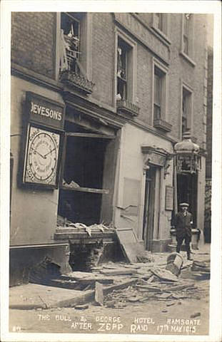  Bull & George, High Street, Ramsgate after Zeppelin air raid 17 May 1915