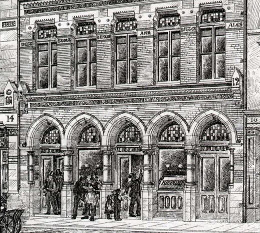Old Rodneys head, 12 Old Street in 1879