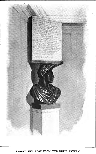 Tablet and Bust from the Devil Tavern