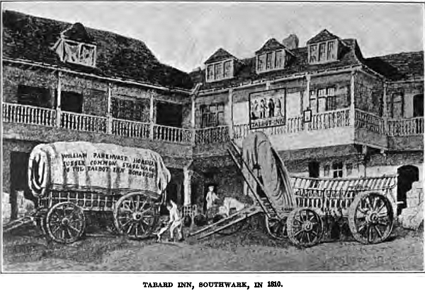 TABARD INN, SOUTHWARK, IN 1810.